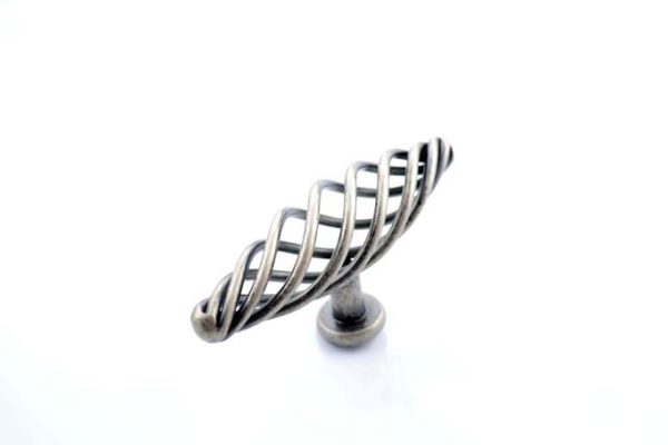 Provincial kitchen cabinet birdcage knobs antique pewter - Image 6