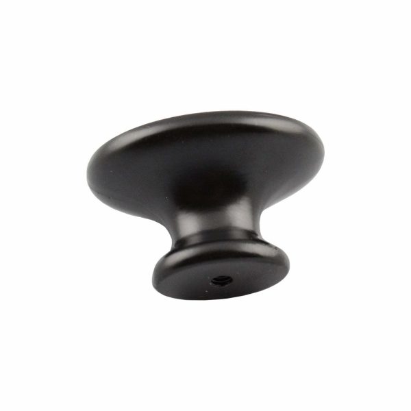 Kitchen cabinet knobs oval black white porcelain 40mm - Image 4