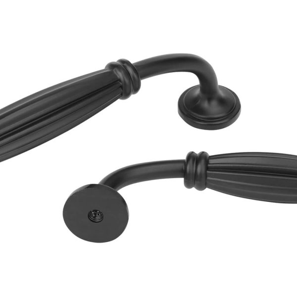 Vintage kitchen Drawer handles Albury matt black - Image 4