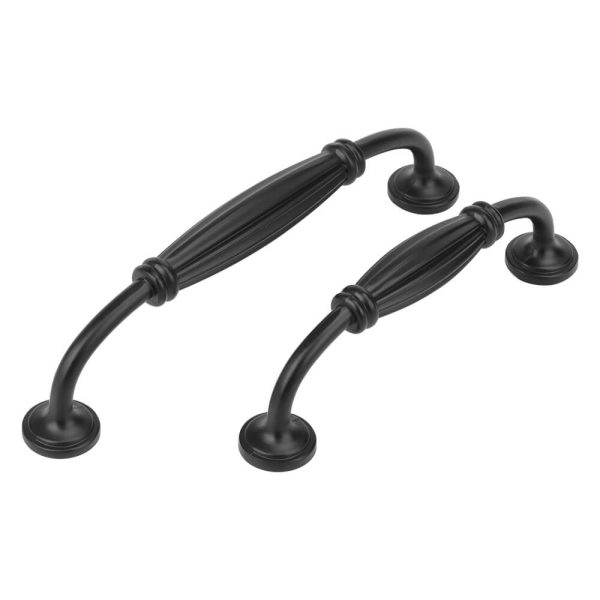 Vintage kitchen Drawer handles Albury matt black