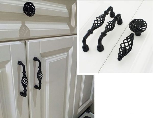 Provincial twist Drawer Knobs matt black - Image 3