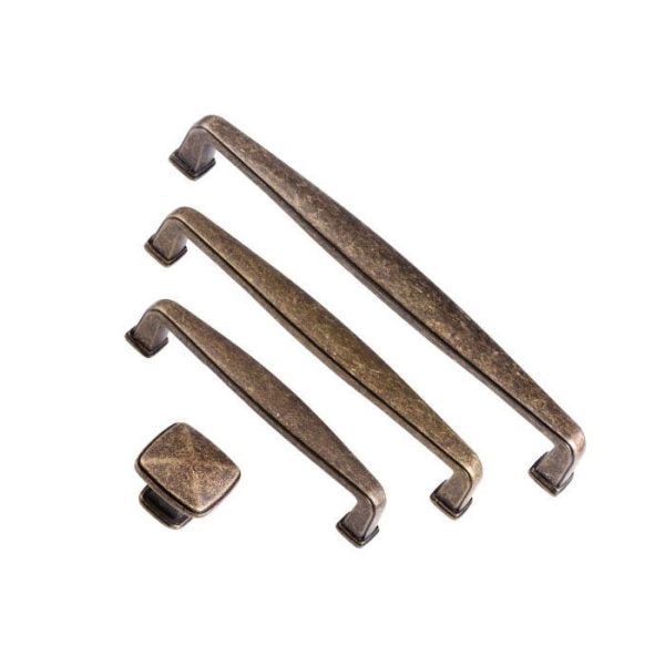 Vintage kitchen Drawer handles Rockhampton rustic brass