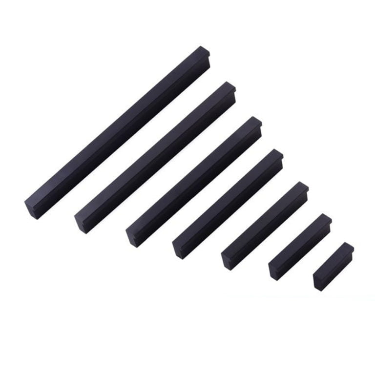 Contemporary Kitchen Drawer lip pull handles Matt Black Bendigo
