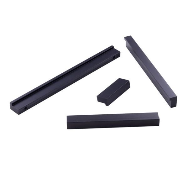 Contemporary Kitchen Drawer lip pull handles Matt Black Bendigo - Image 3