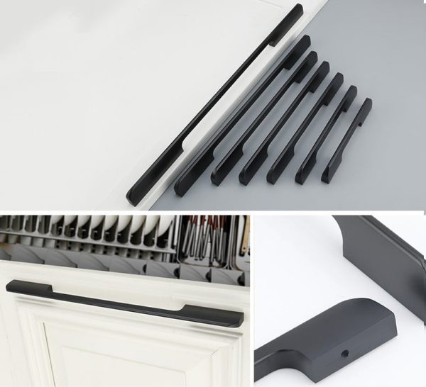 Contemporary Kitchen handles Gosford Matt Black - Image 6
