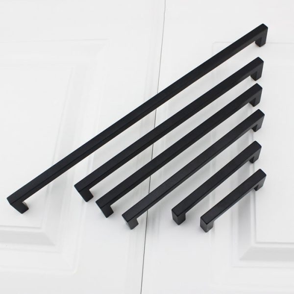 Kitchen Handles Perth Stainless steel Matte Black