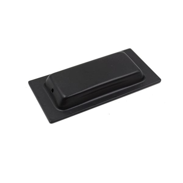 Sliding door Flush pull handle Rectangular Matt black - Image 4