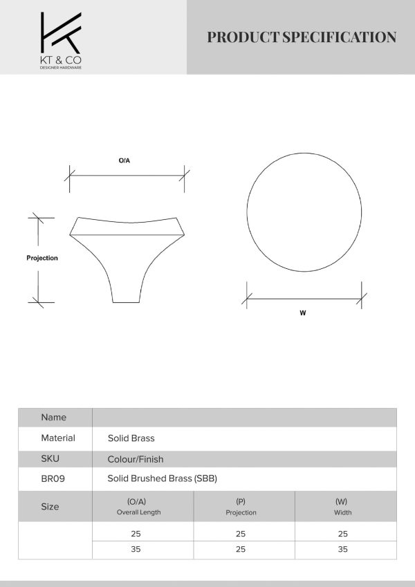 Kitchen round knobs solid brass - Image 6