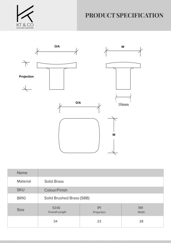 Kitchen cabinet knobs solid brass - Image 4