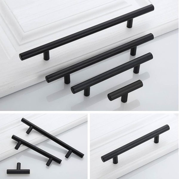 T bar kitchen handle matt black trade pack - Image 4