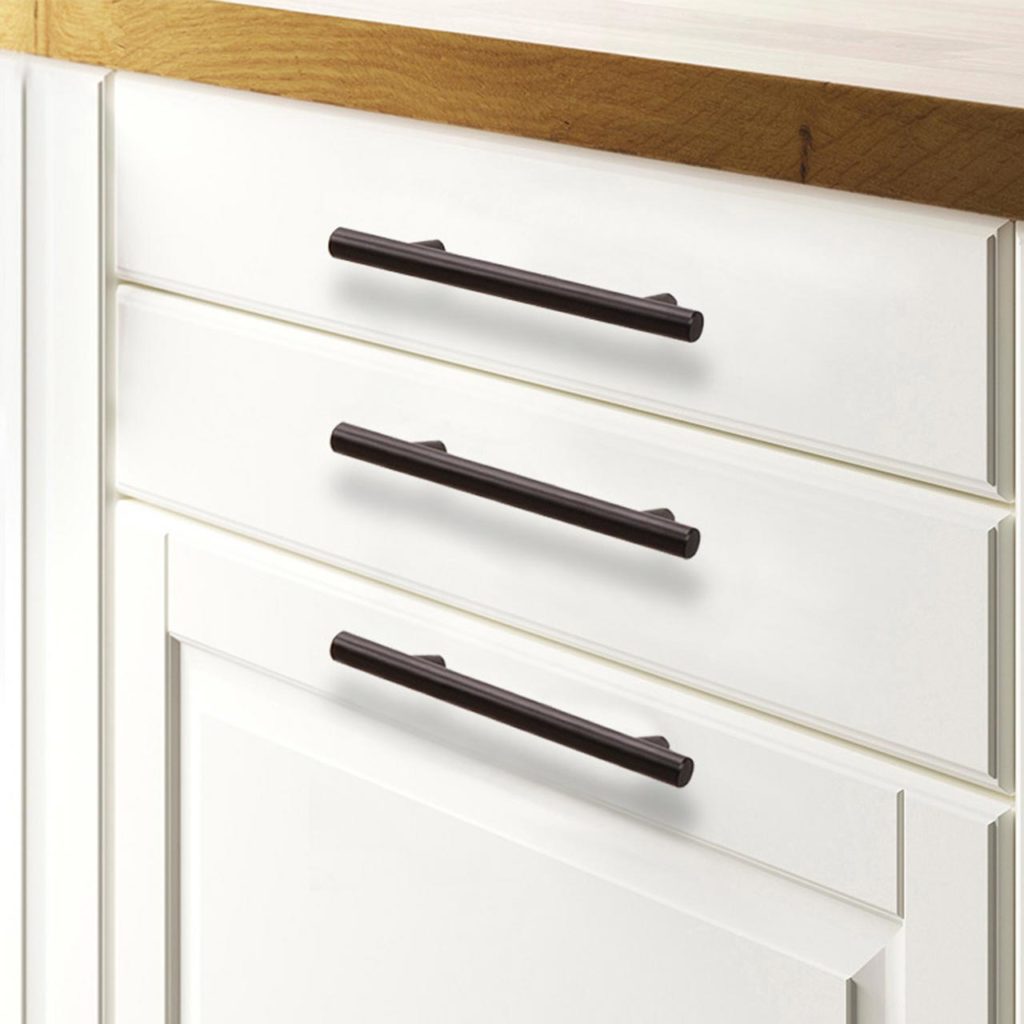 Kitchen Handles black T bar 304 Stainless steel