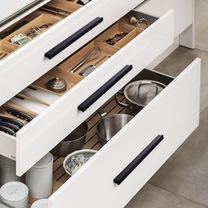 Contemporary Kitchen Drawer lip pull handles