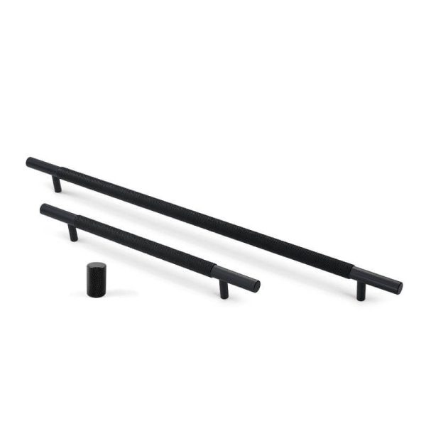 KT&CO Kitchen handles Knurled Bondi matt black / satin nickel / dark brushed brass/ champagne - Image 4
