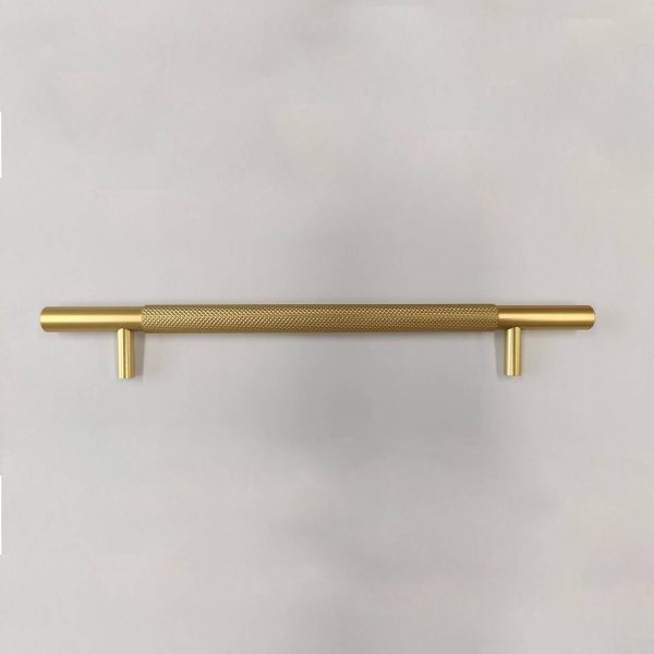 KT&CO Kitchen handles Knurled Bondi matt black / satin nickel / dark brushed brass/ champagne - Image 6