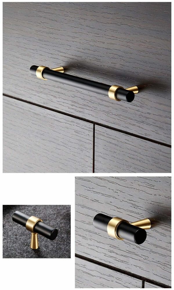 KT&CO Kitchen handles pull matte black Brass Byron Bay - Image 8