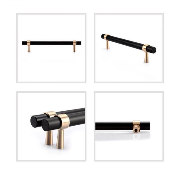 KT&CO Kitchen handles pull matte black Brass Byron Bay - Image 5