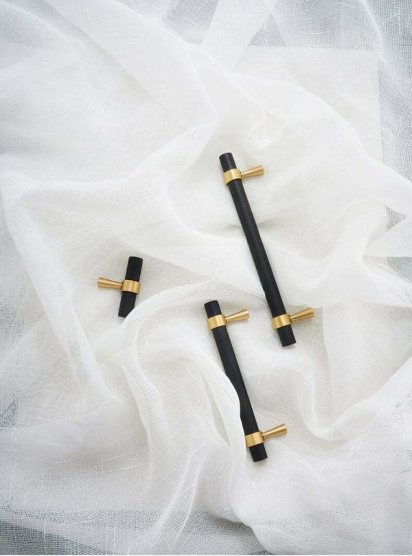 KT&CO Kitchen handles pull matte black Brass Byron Bay - Image 7