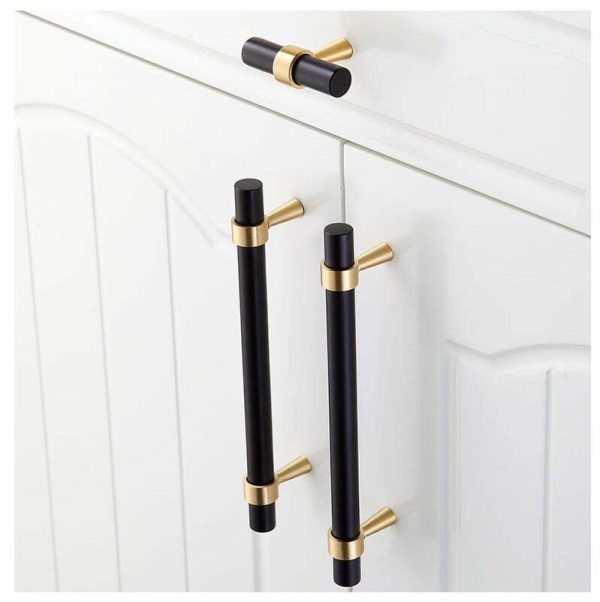 KT&CO Kitchen handles pull matte black Brass Byron Bay - Image 6