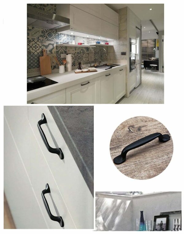 kitchen handles Hampton style matt black - Image 2
