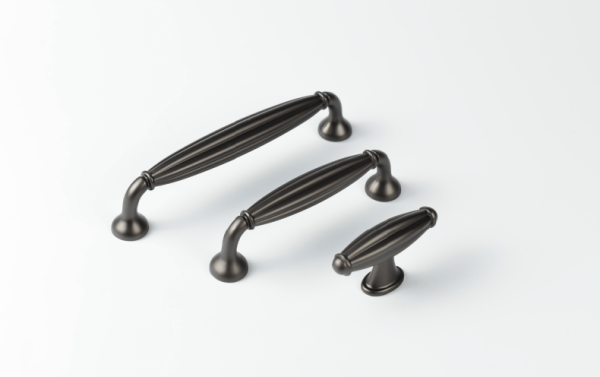 KT&CO Kitchen drawer handles hampton style gunmetal grey Launceston