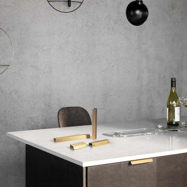 kitchen cabinet lip pull handles brass jervis bay - Image 4