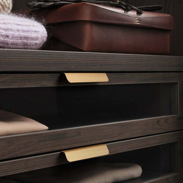 kitchen cabinet lip pull handles brass jervis bay - Image 9