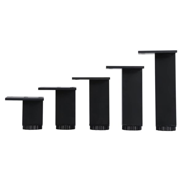 Adjustable Furniture Legs square matte black - Image 4