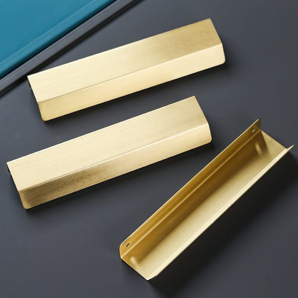 kitchen cabinet lip pull handles brass jervis bay - Image 10