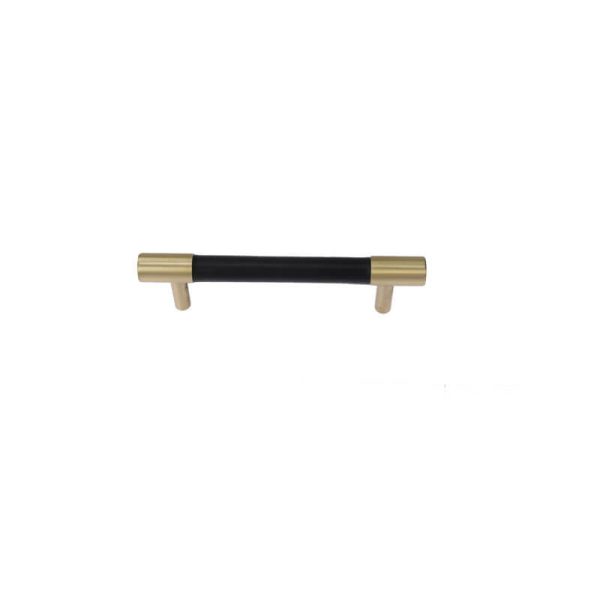 Leather Drawer handles solid brass - Image 6