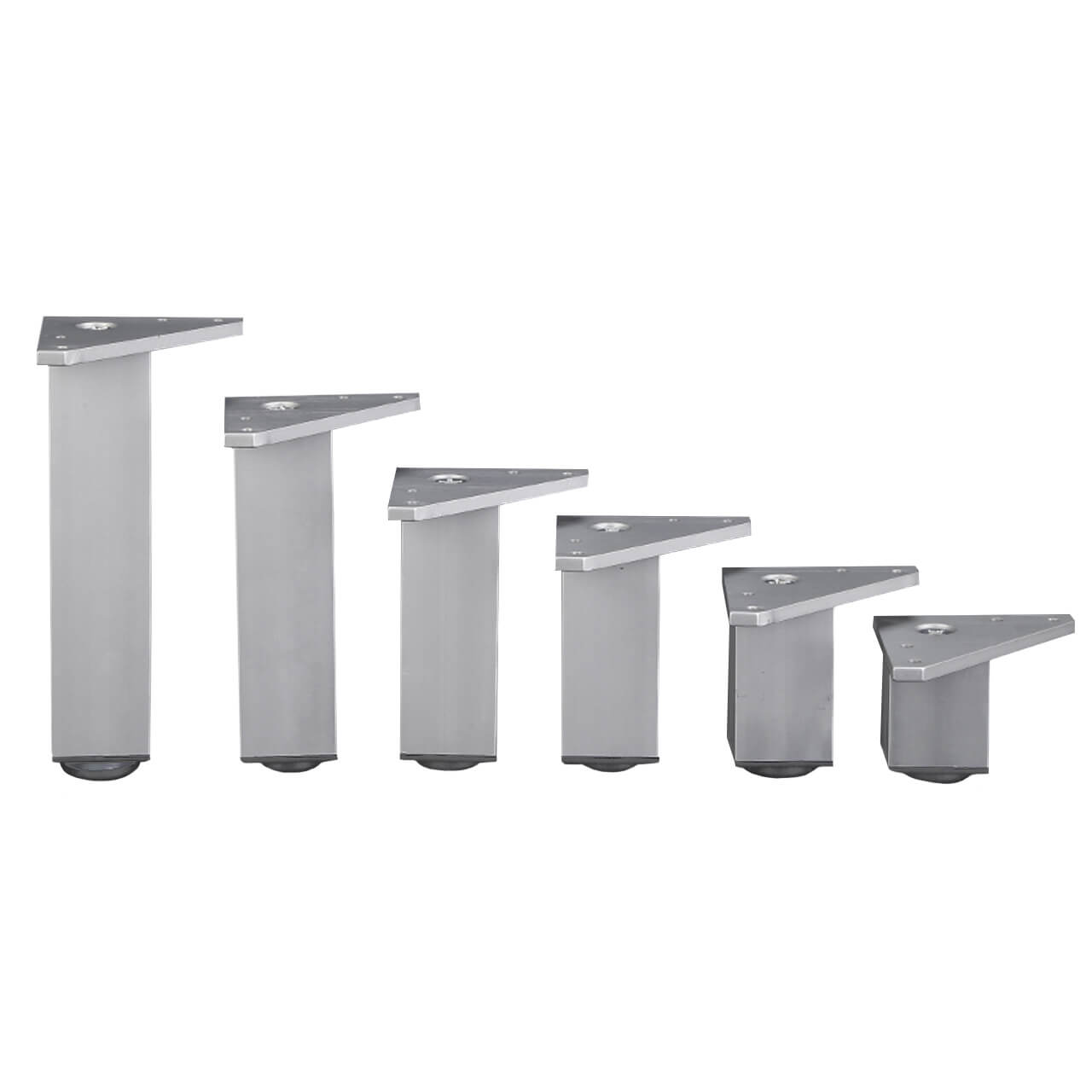 Adjustable Furniture Legs square matte aluminium - Image 3