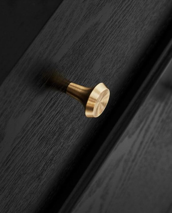 Kitchen round knobs solid brass - Image 2