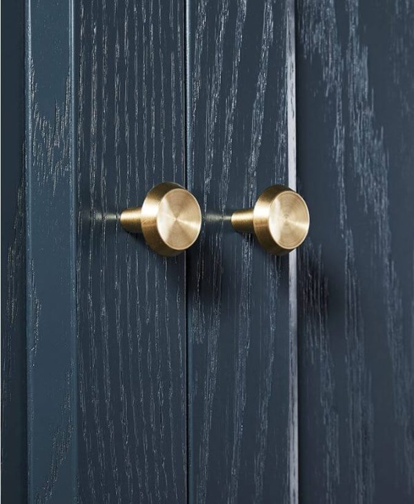 Kitchen round knobs solid brass