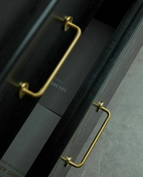 kitchen drawer handles whitehaven solid brass - Image 2