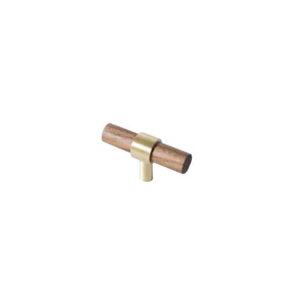 kitchen drawer handles walnut wood solid brass Cable Beach - Image 5