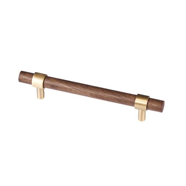 kitchen drawer handles walnut wood solid brass Cable Beach - Image 6