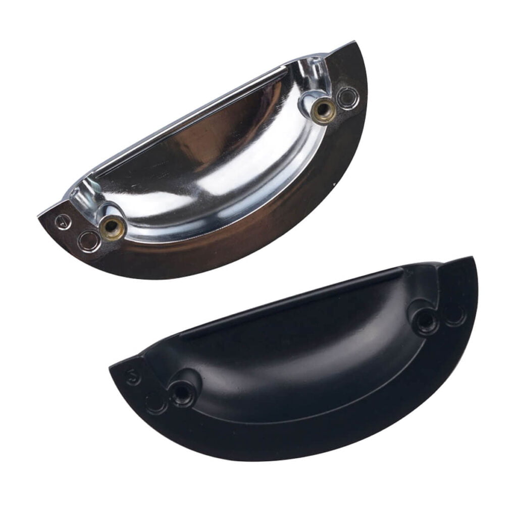 kitchen Cup Pull Handle Hampton style Gisborne matte black/ chrome