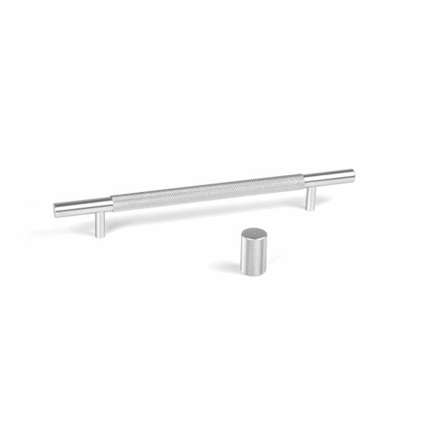 KT&CO Kitchen handles Knurled Bondi matt black / satin nickel / dark brushed brass/ champagne - Image 3