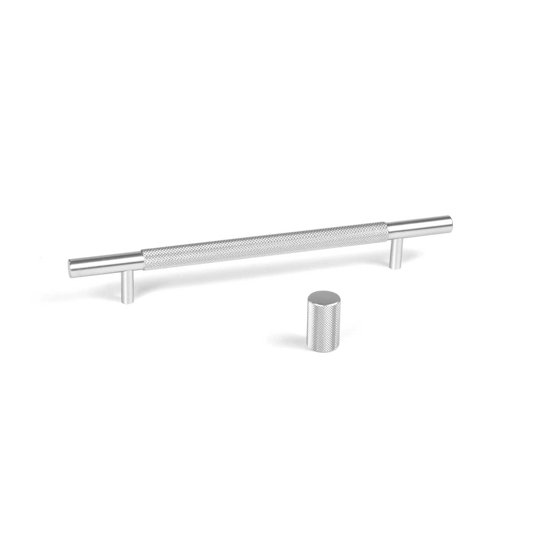 KT&CO Kitchen handles Knurled Bondi matt black / satin nickel / dark brushed brass/ champagne - Image 3