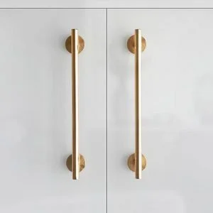 kitchen drawer handles Twilight Beach solid brushed brass