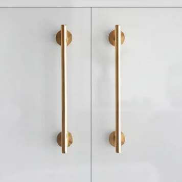 kitchen drawer handles Twilight Beach solid brushed brass