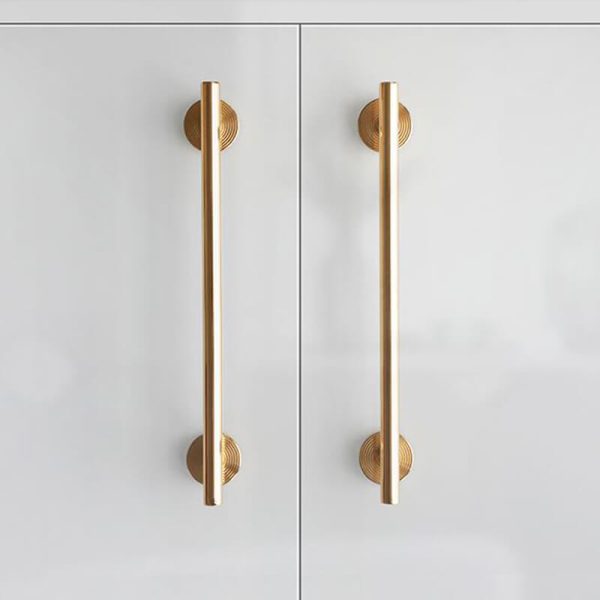 kitchen drawer handles Twilight Beach solid brushed brass
