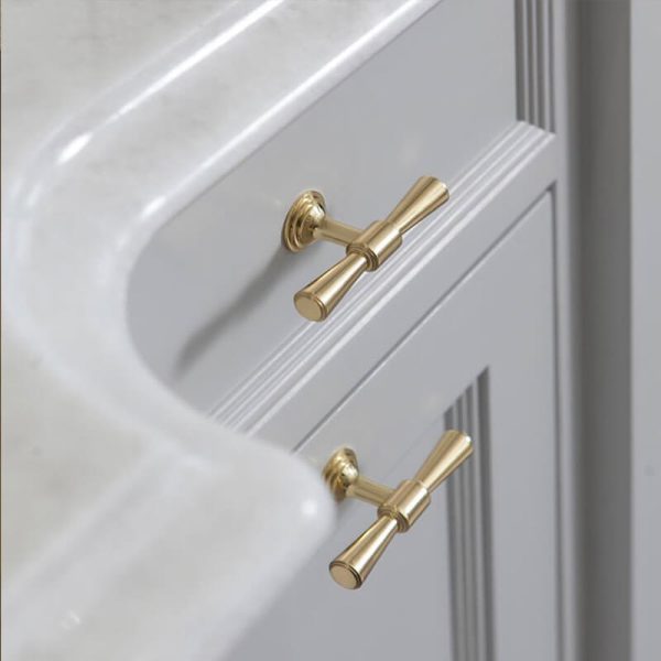kitchen drawer handles Cronulla solid brass - Image 2