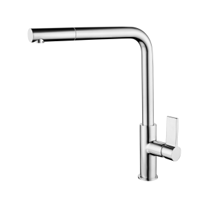 Kitchen pull out mixer tap chrome