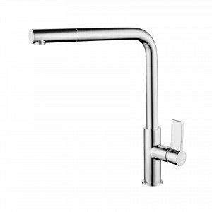 Kitchen pull out mixer tap chrome