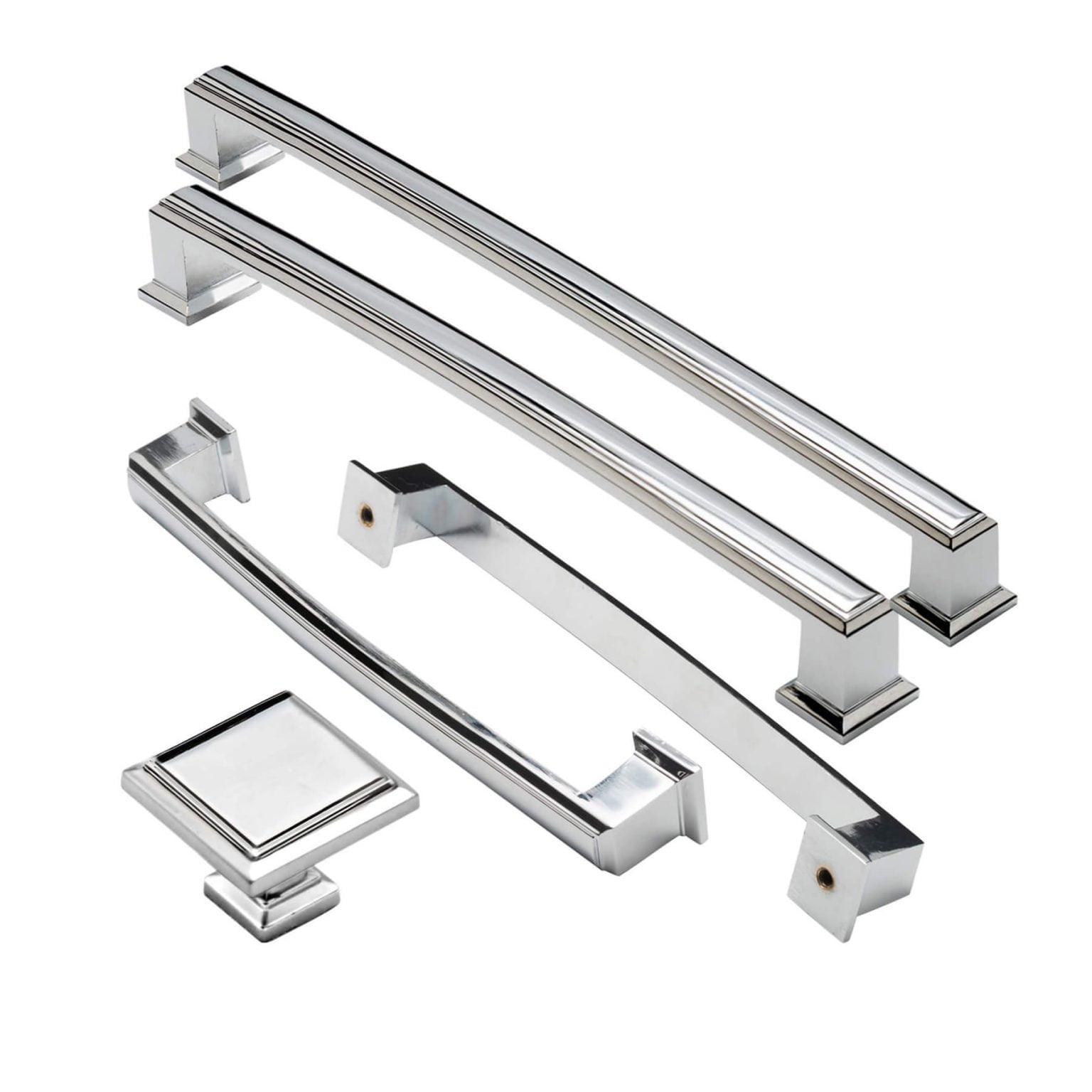 Kitchen handles hampton style Melton chrome
