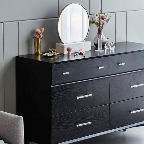 Acrylic Drawer pull Handles Paris brushed brass - Image 3
