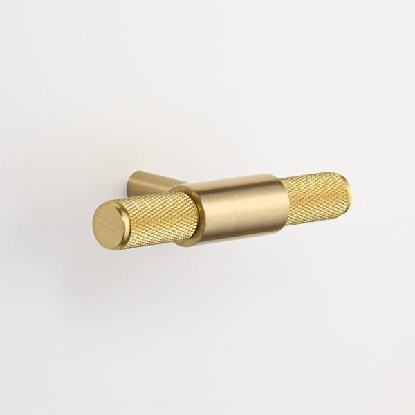 Kitchen Knurled handles solid Brass /aged antique brass Tallow Beach - Image 7