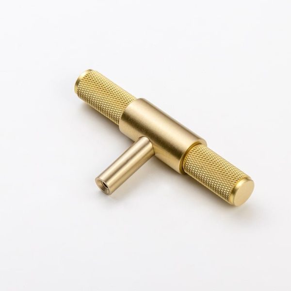 Kitchen Knurled handles solid Brass /aged antique brass Tallow Beach - Image 8