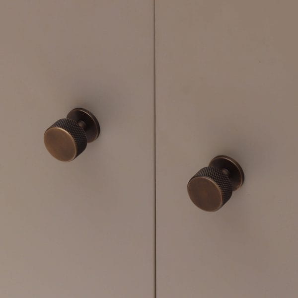 Kitchen drawer Knurled knobs solid brass - Image 4