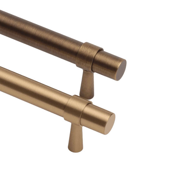 KT&CO Kitchen drawer handles Brushed brass/ Aged brass Mildura - Image 3